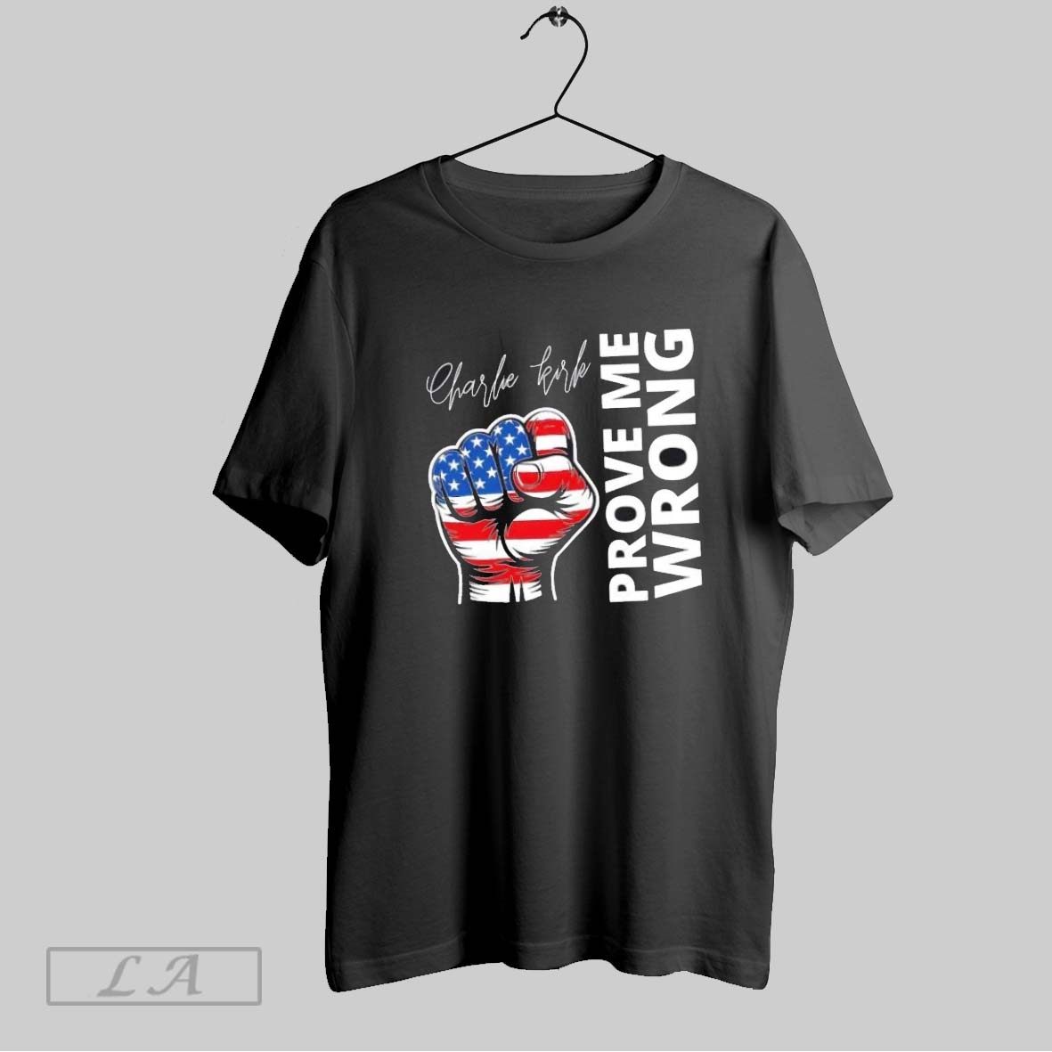 Original Charlie Kirk Freedom Prove Me Wrong Us Flag Shirt