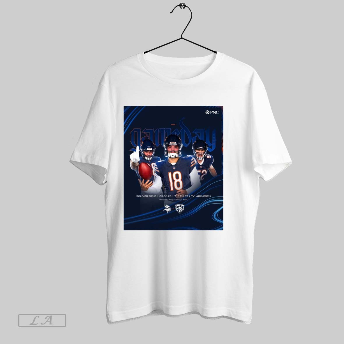 Original Chicago Bears Vs Minnesota Vikings Week 1 Gameday Soldier Field 09 08 2025 Poster Shirt