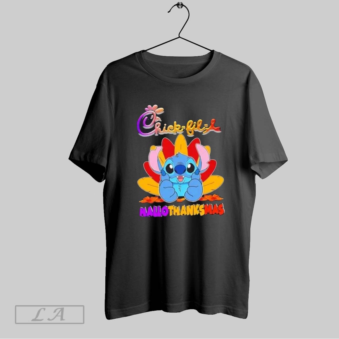 Original Chick Fil A X Stitch Happy Hallothanksmas Shirt
