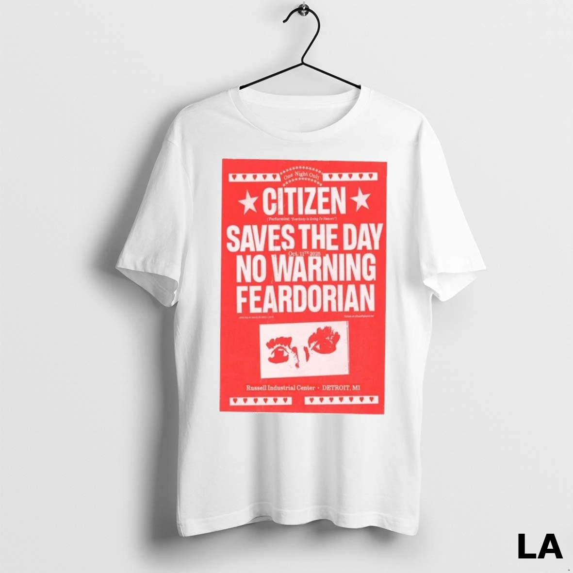 Original Citizen Saves The Day No Warning Feardorian Detroit Mi October 11 2025 Shirt