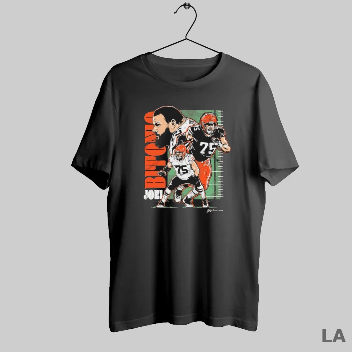 Original Cleveland Browns Joel Bitonio Artwork T Shirt Shirt