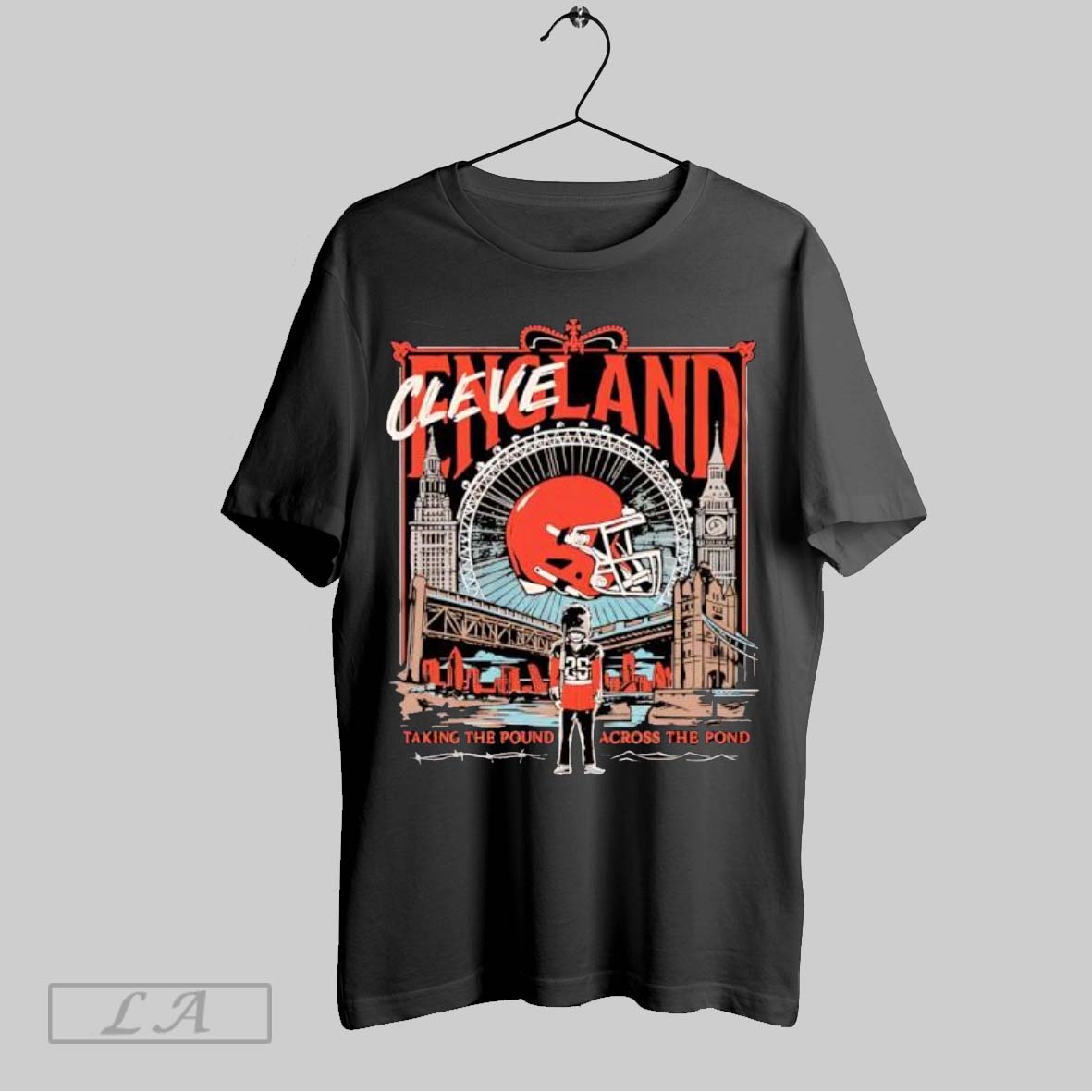 Original Cleveland England Taking The Pound Across The Pond Shirt