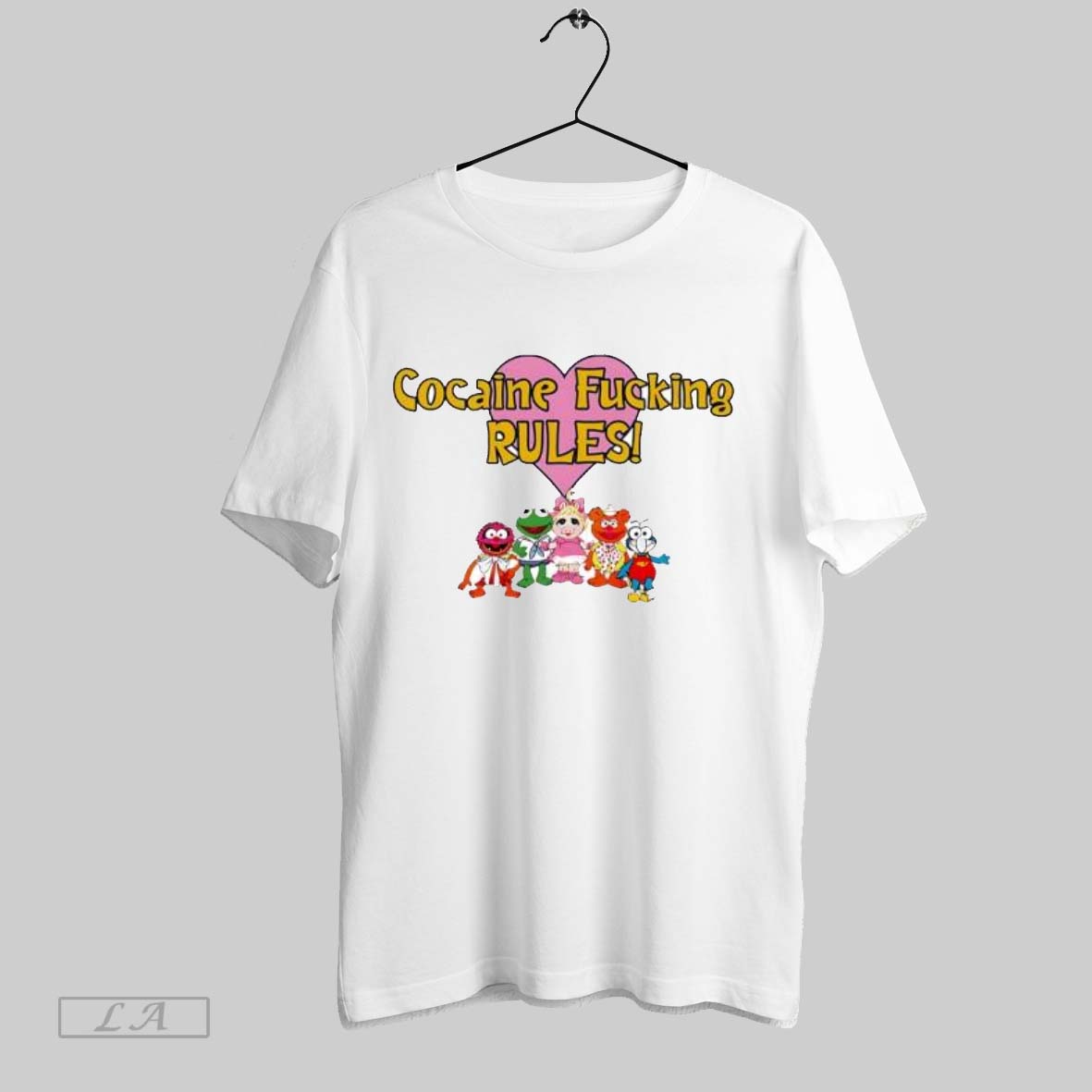 Original Cocaine Fucking Rules Muppet Crew Graphic Shirt