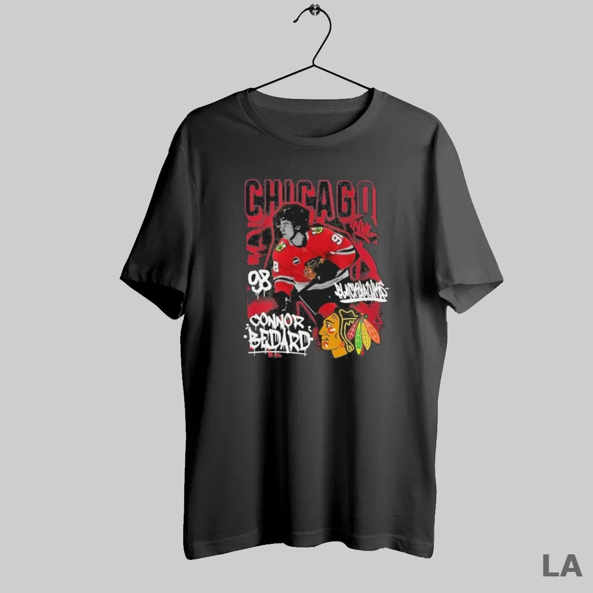 Original Connor Bedard Chicago Blackhawks Photo Reel Graphic T Shirt Shirt