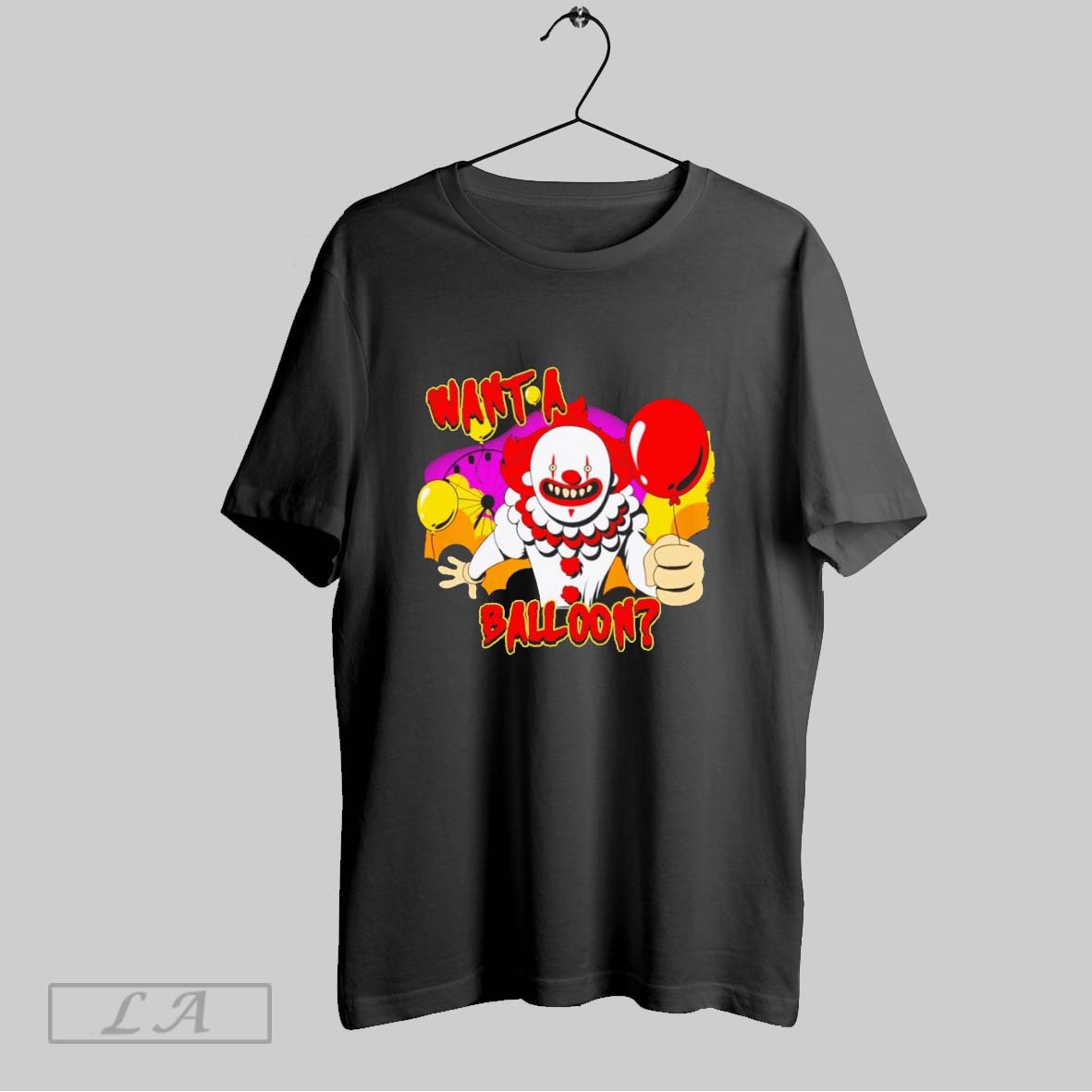 Original Creepy It Clown Want A Balloon Shirt