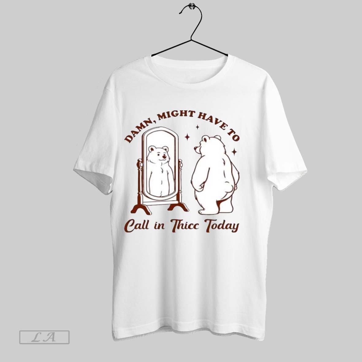 Original Damn Might Have To Call In Thicc Today Shirt
