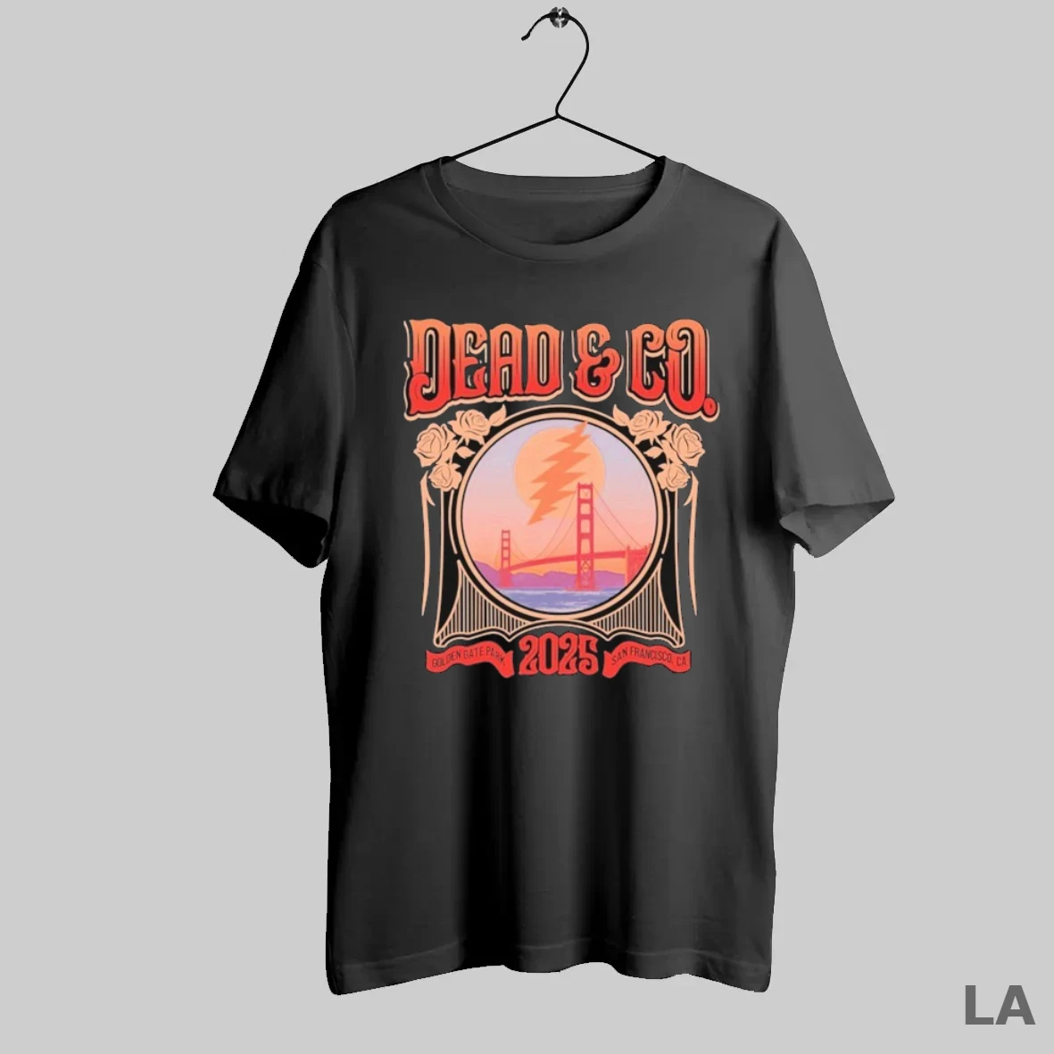 Original Dead And Company Golden Gate Park Wine San Francisco 2025 Bridge T Shirt