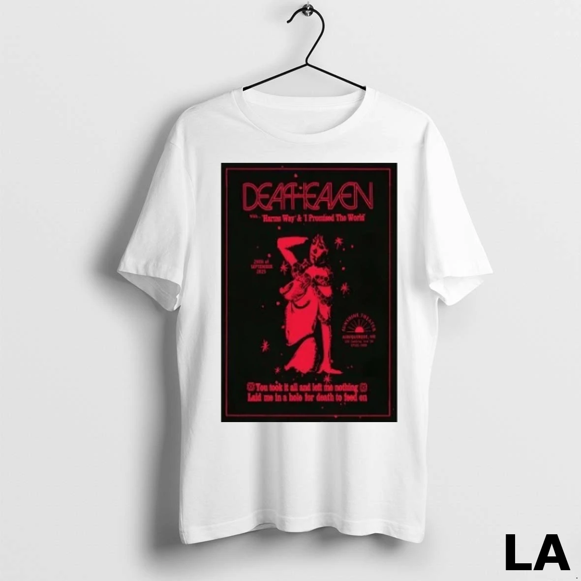 Original Deafheaven Sep 29 2025 Sunshine Theater In Albuquerque Nm Shirt