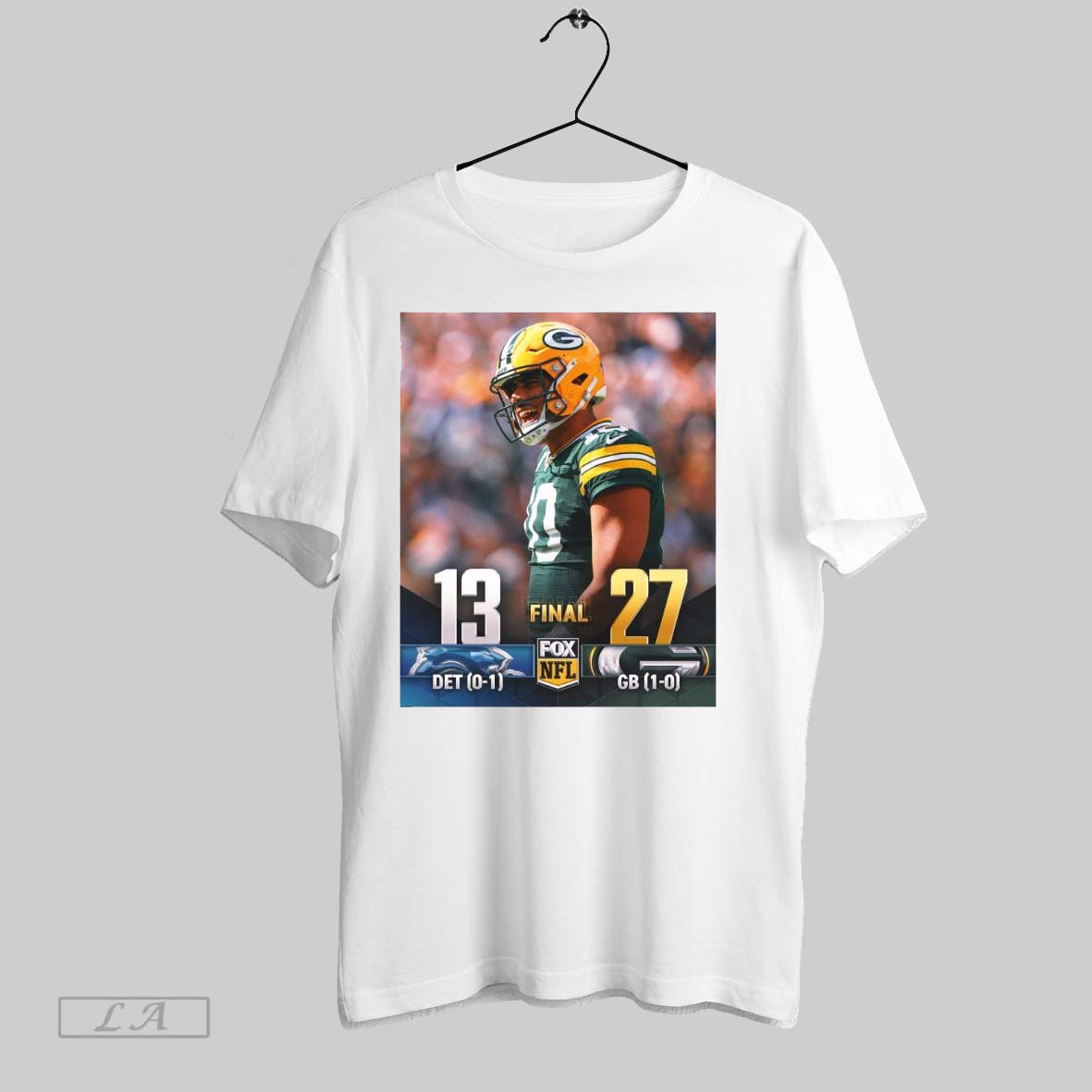 Original Detroit Lions Vs Green Bay Packers Final Score 13 27 Fox Nfl Poster Shirt