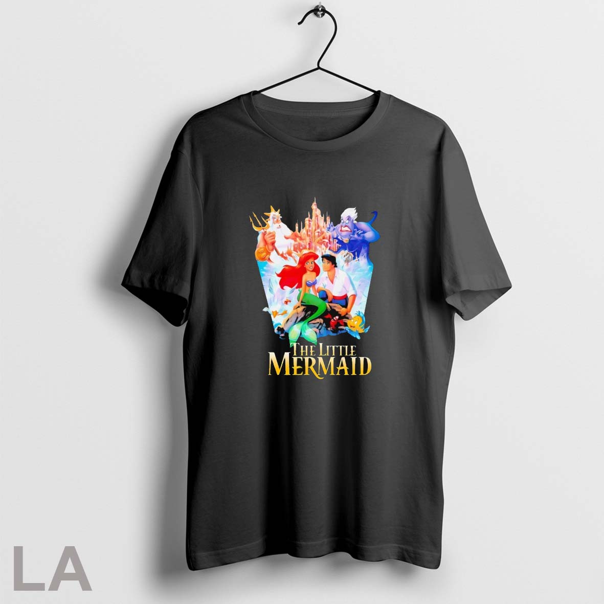 Original Disney The Little Mermaid Ariel Prince Eric Ursula Triton T Shirt
