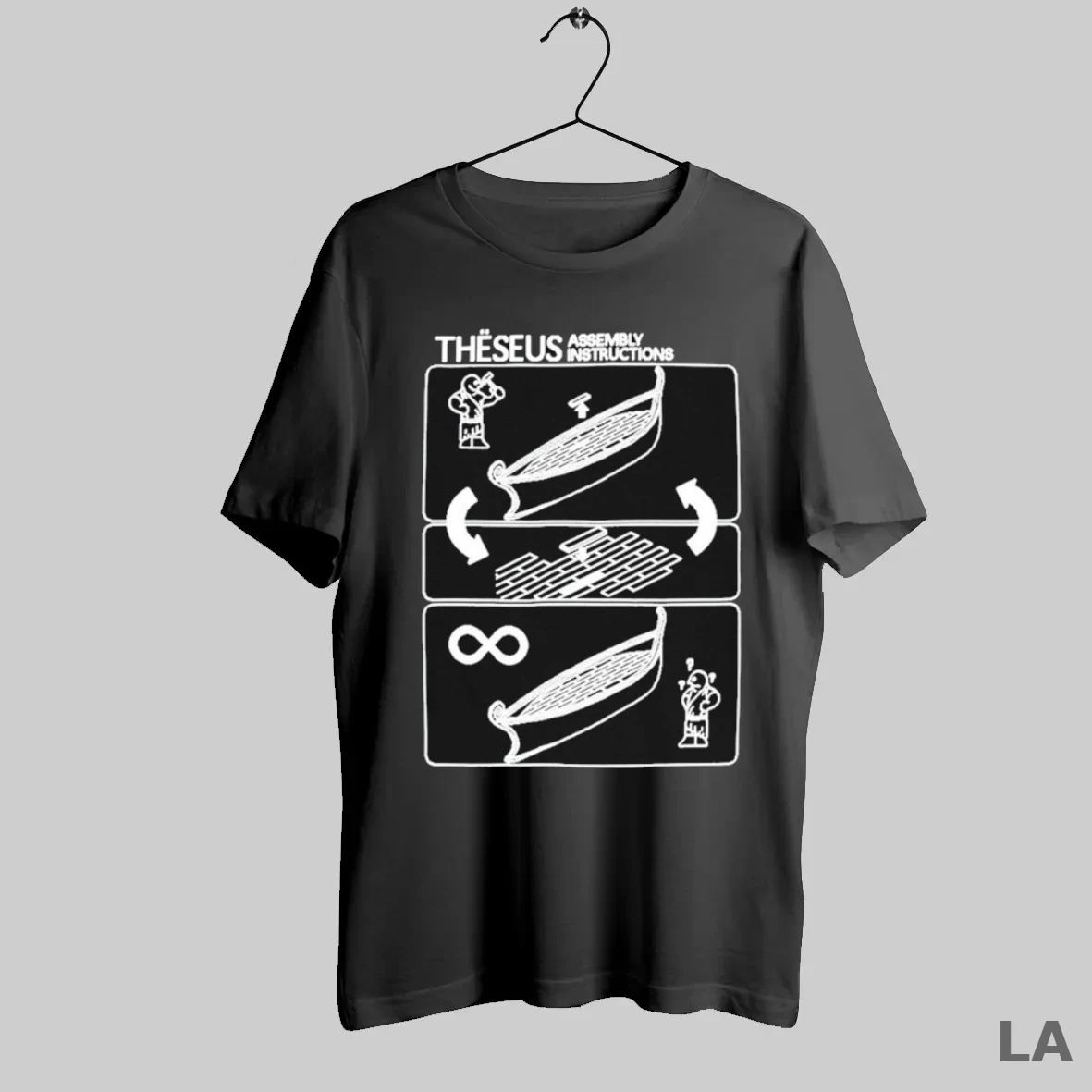 Original Distractible The Theseus Assembly Instructions T Shirt