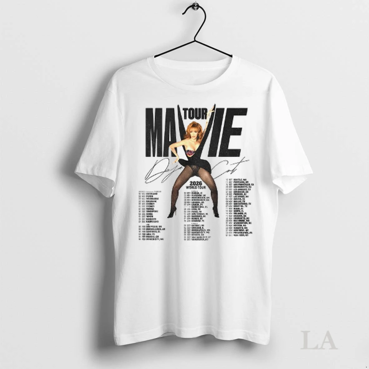 Doja Cat TOUR MA VIE Tシャツ　Lサイズ Original Doja Cat Tour Ma Vie World Tour 2026 Shirt - Printiment