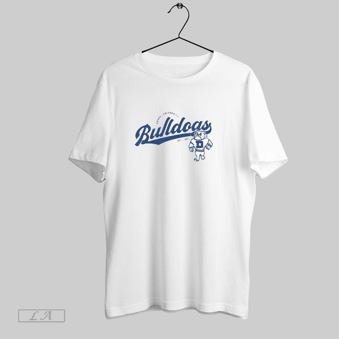 Original Drake University Bulldogs Script Logo Heavyweight Shirt