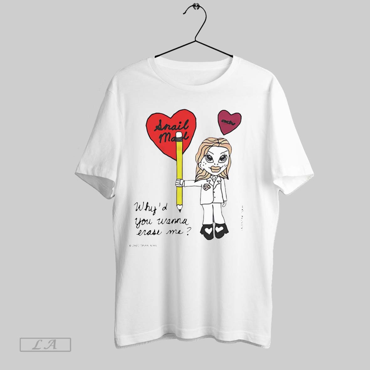 Original Echo Valley Sydney Sweeney Snail Mail Erase Me Shirt