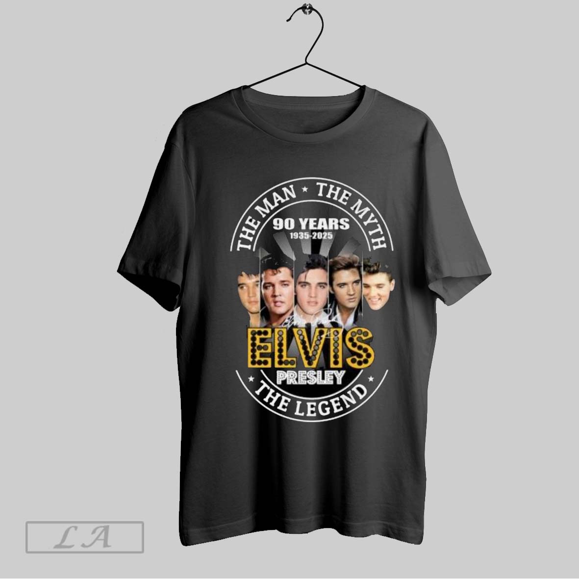 Original Elvis Presley 90 Years 1935 2025 The Man The Myth The Legend Signature Shirt