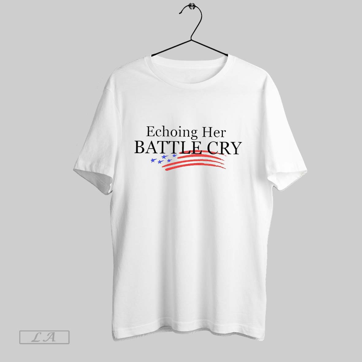 Original Erika Kirk And Charlie Kirk Echoing Her Battle Cry Usa Flag Shirt