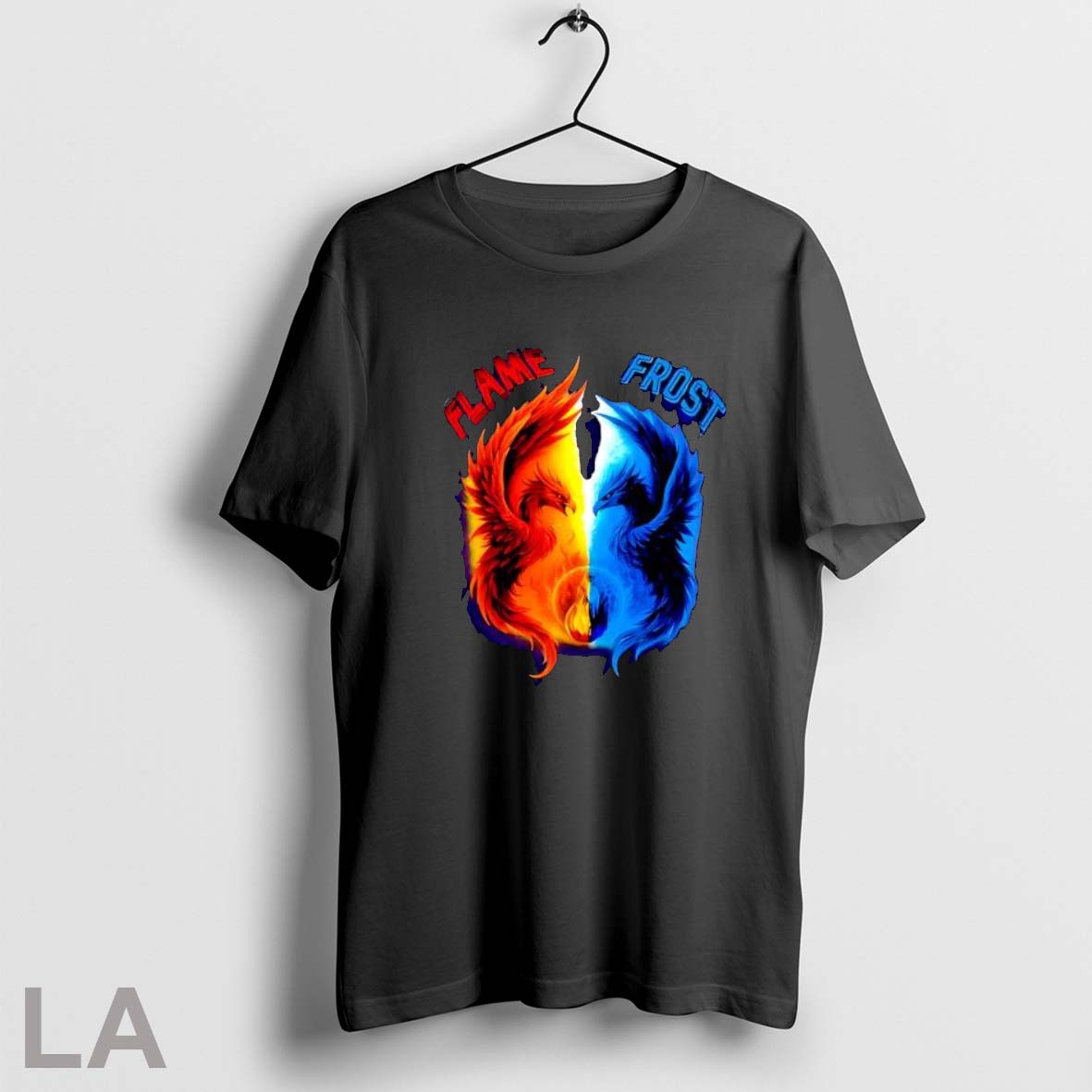 Original Flame And Frost Yin Yang Phoenix Dragon Shirt