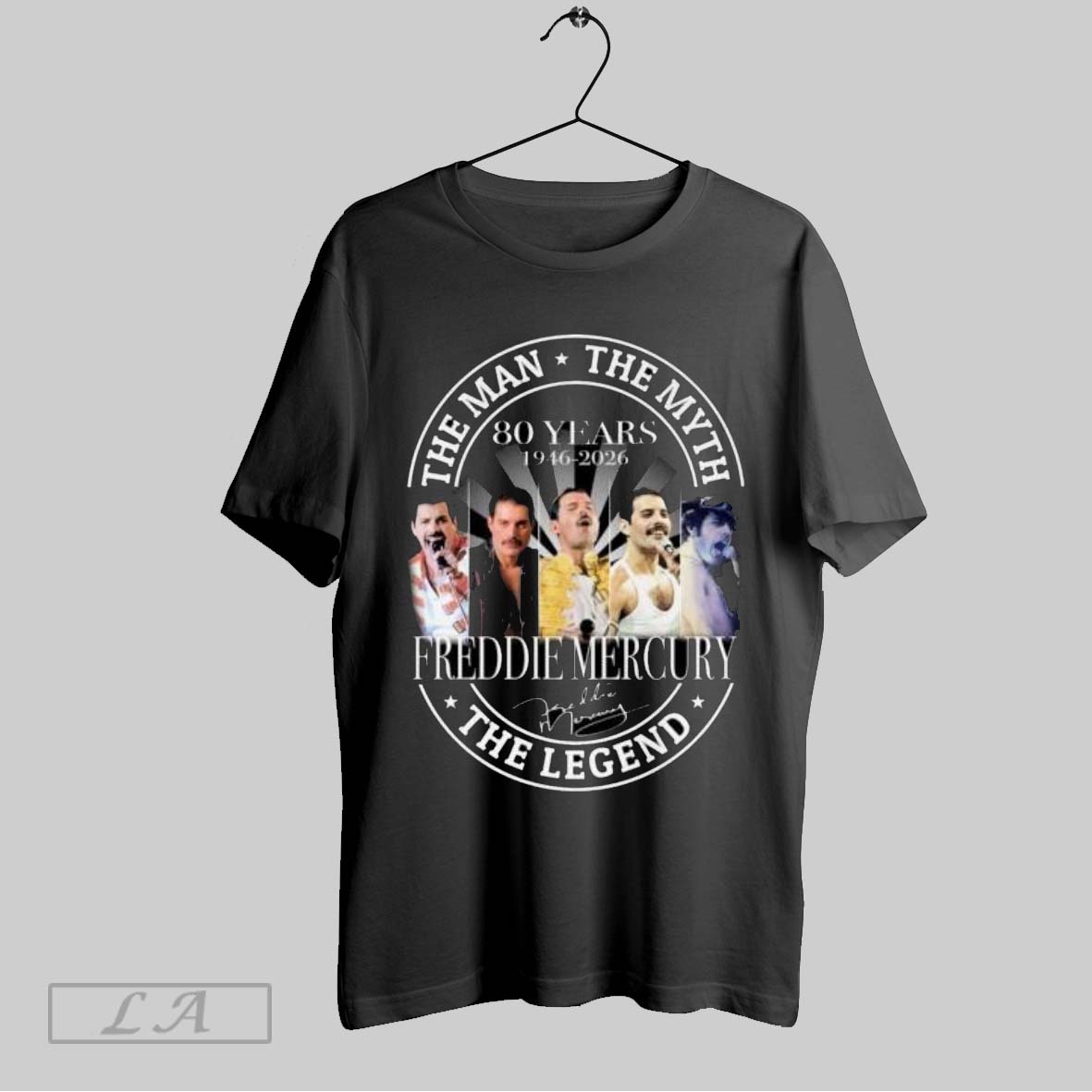 Original Freddie Mercury 80 Years 1946 2026 The Man The Myth The Legend Signature Shirt