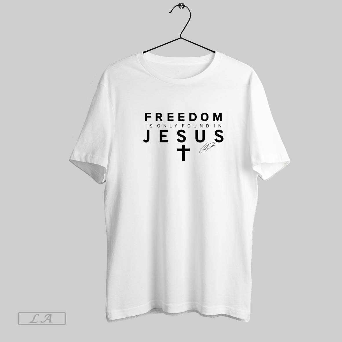Original Freedom Is Only Found In Jesus Christ King Christian Charlie Kirk Signature Shirt
