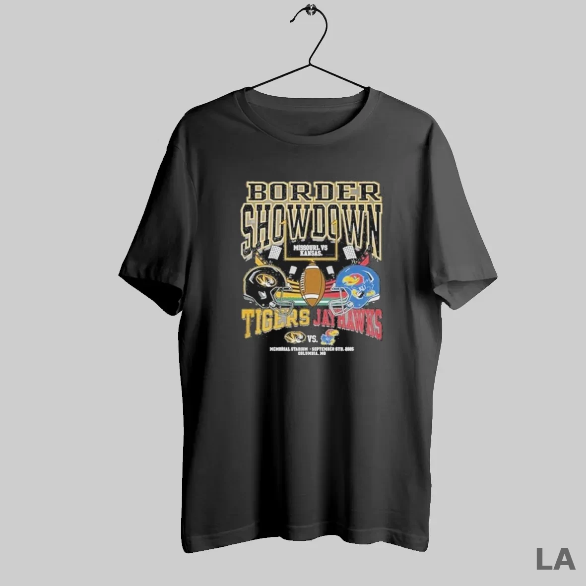 Original Gameday Border Showdown 2025 Kansas Vs Mizzou Matchup T Shirt Shirt