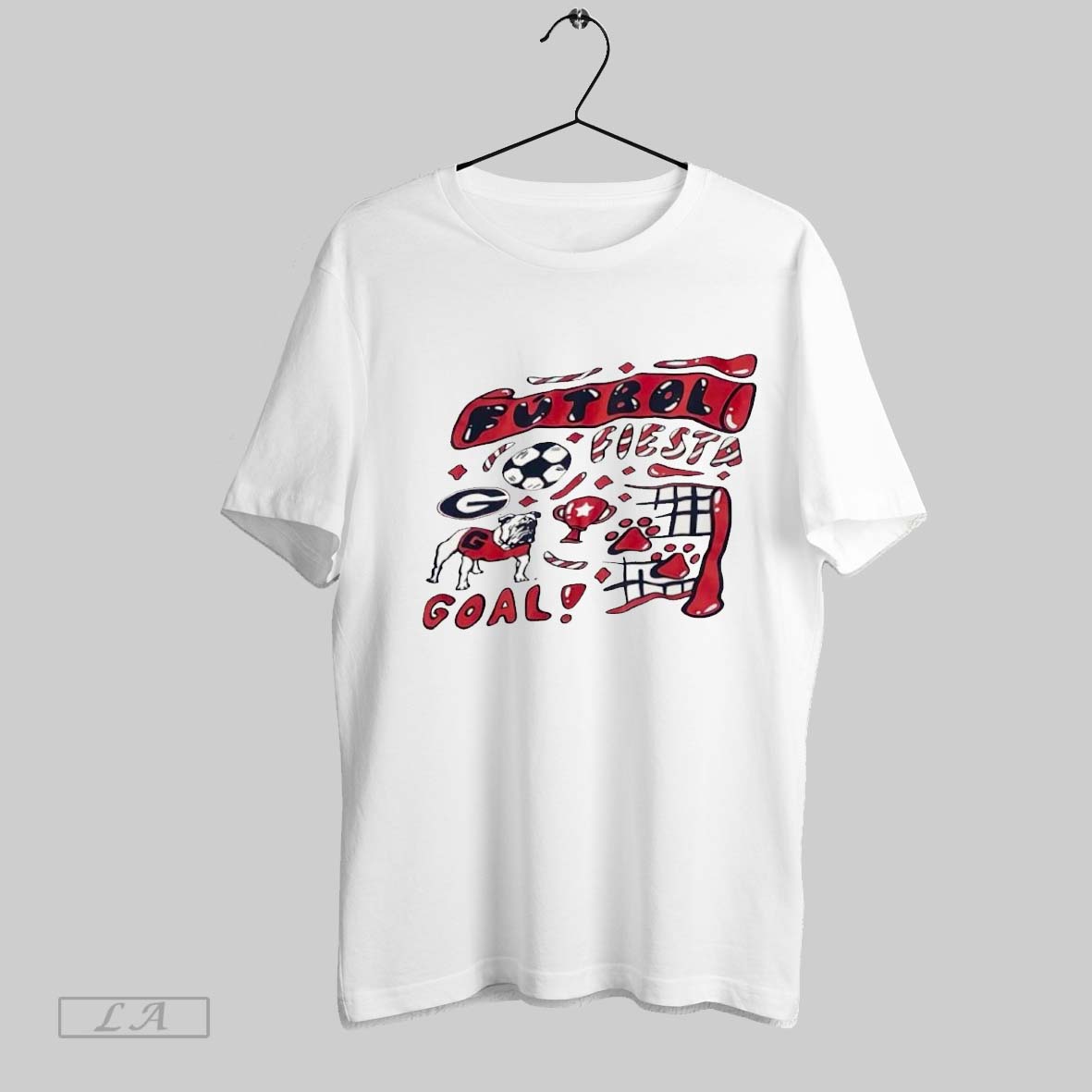 Original Georgia Bulldogs Mascot Logo Futbol Fiesta Goal Shirt
