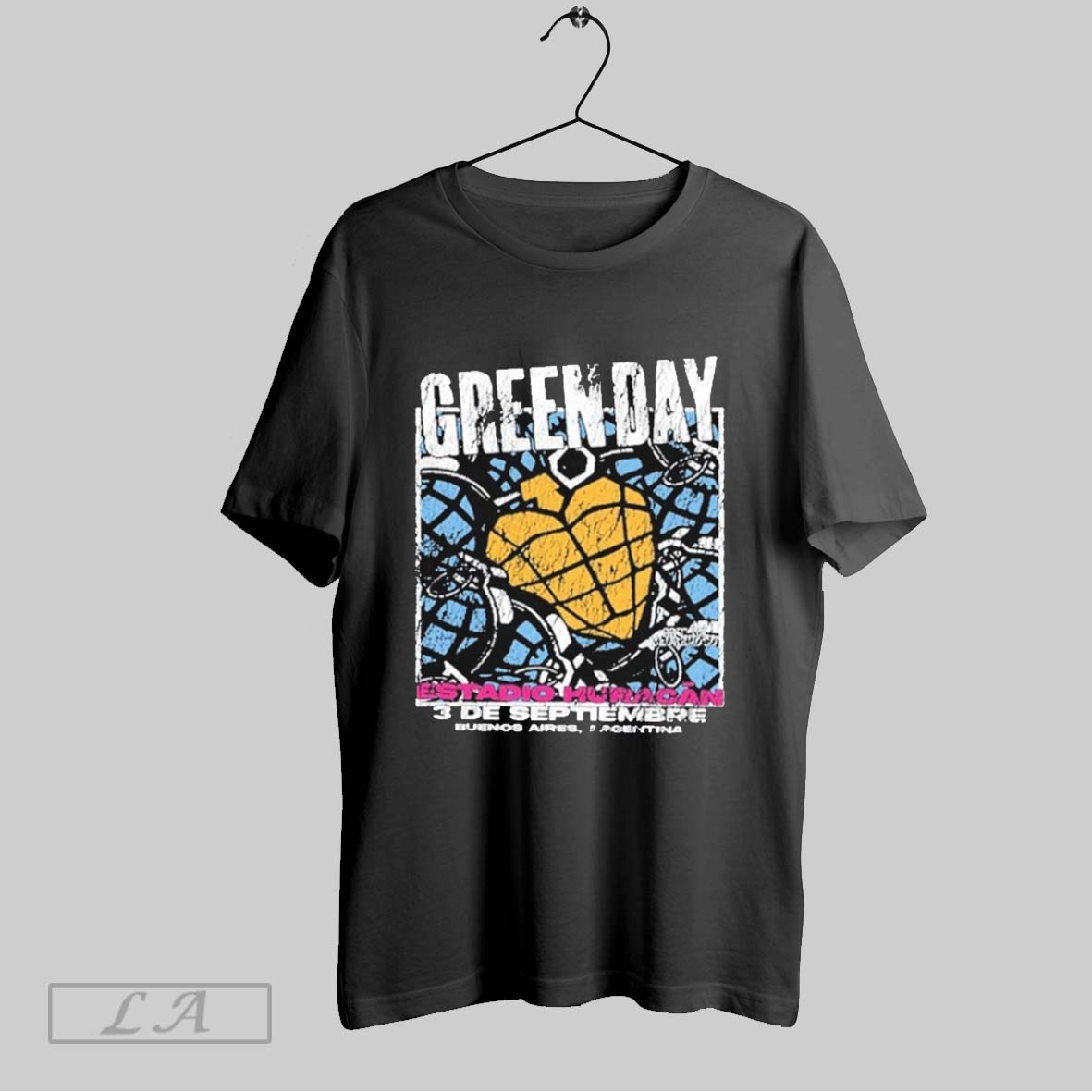 Original Green Day Estadio Huracan 3 De Septiembre Buenos Aires Argentina Shirt