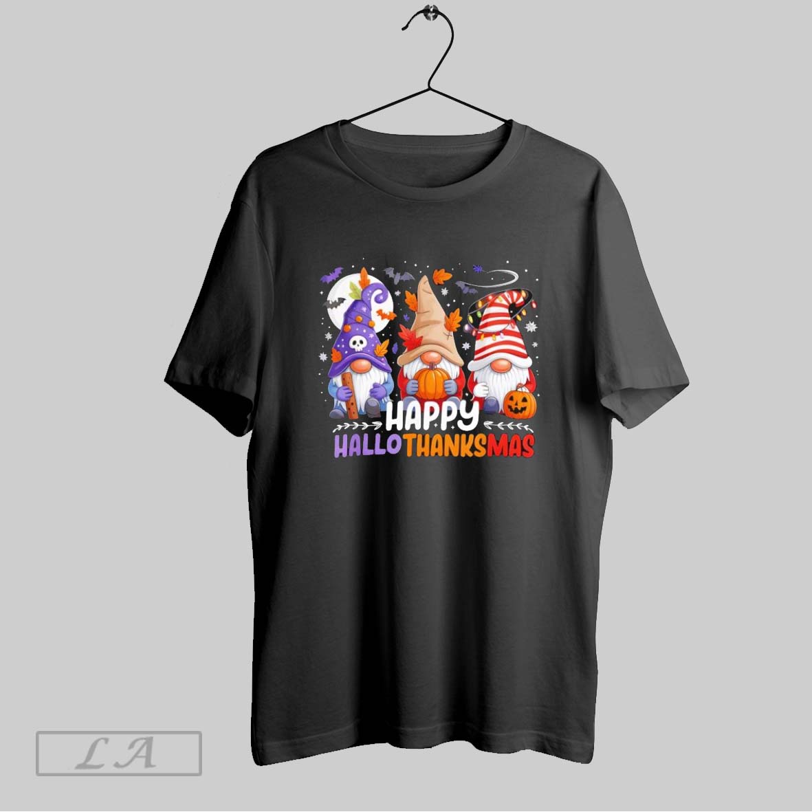Original Hallothanksmas Gnomes Halloween Thanksgiving Shirt