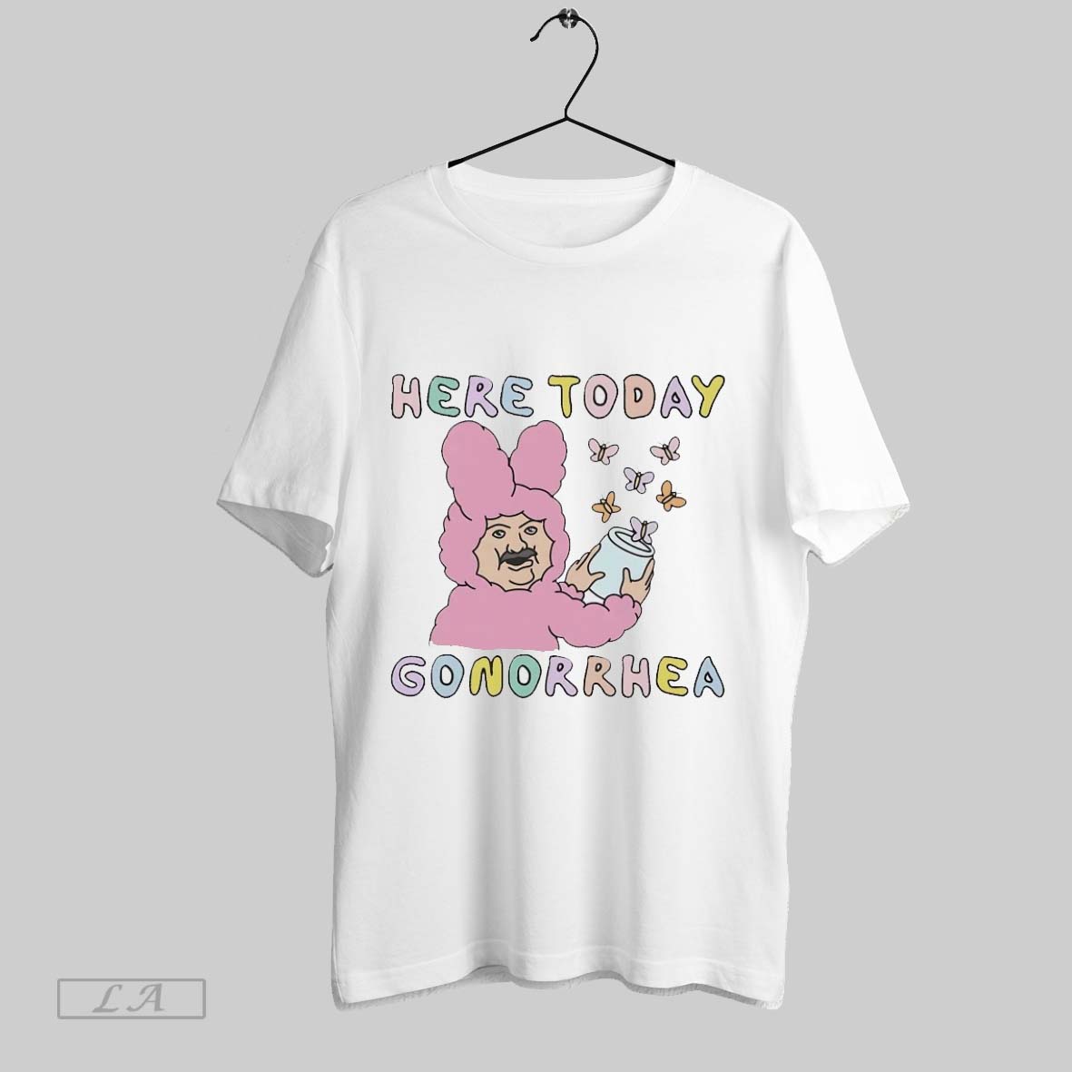 Original Here Today Gonorrhea Butterflies Shirt