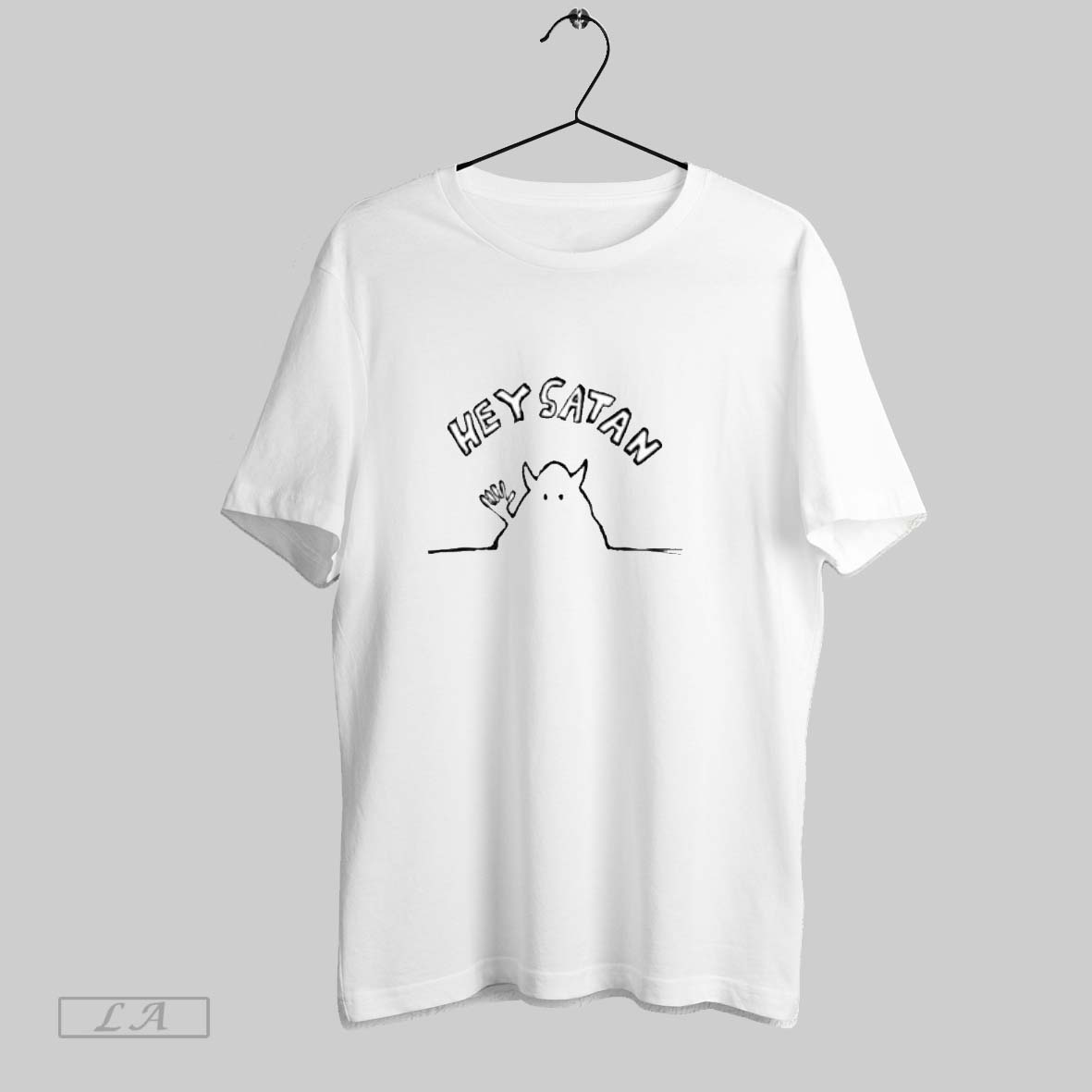 Original Hey Satan Devil Demon Cute Funny Graphic Shirt