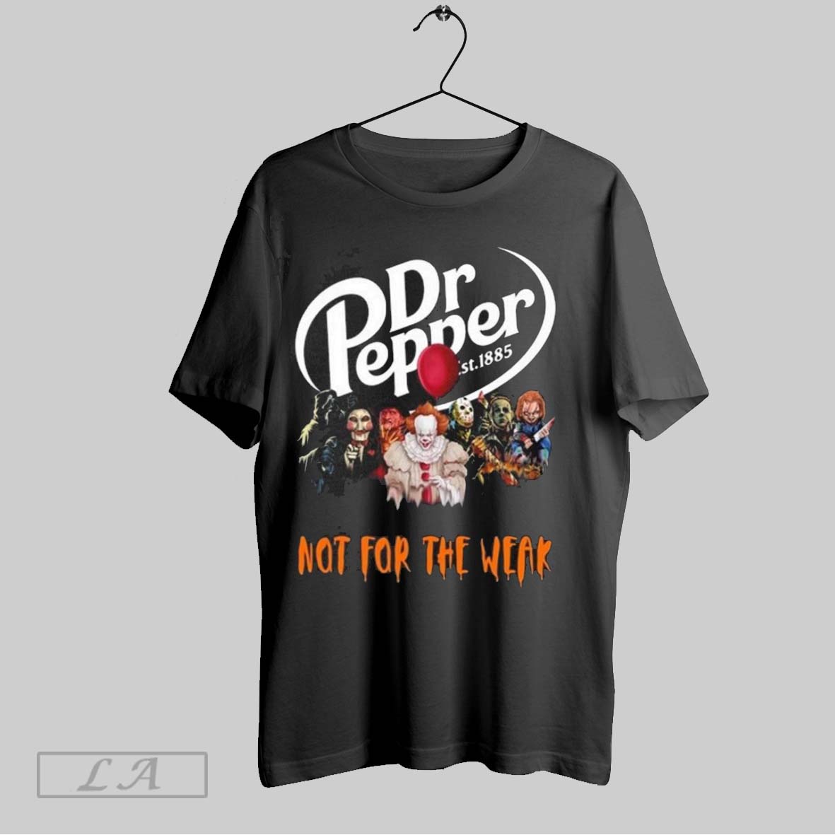 Original Horror Characters X Dr Pepper Not For The Weak Halloween 2025 Shirt