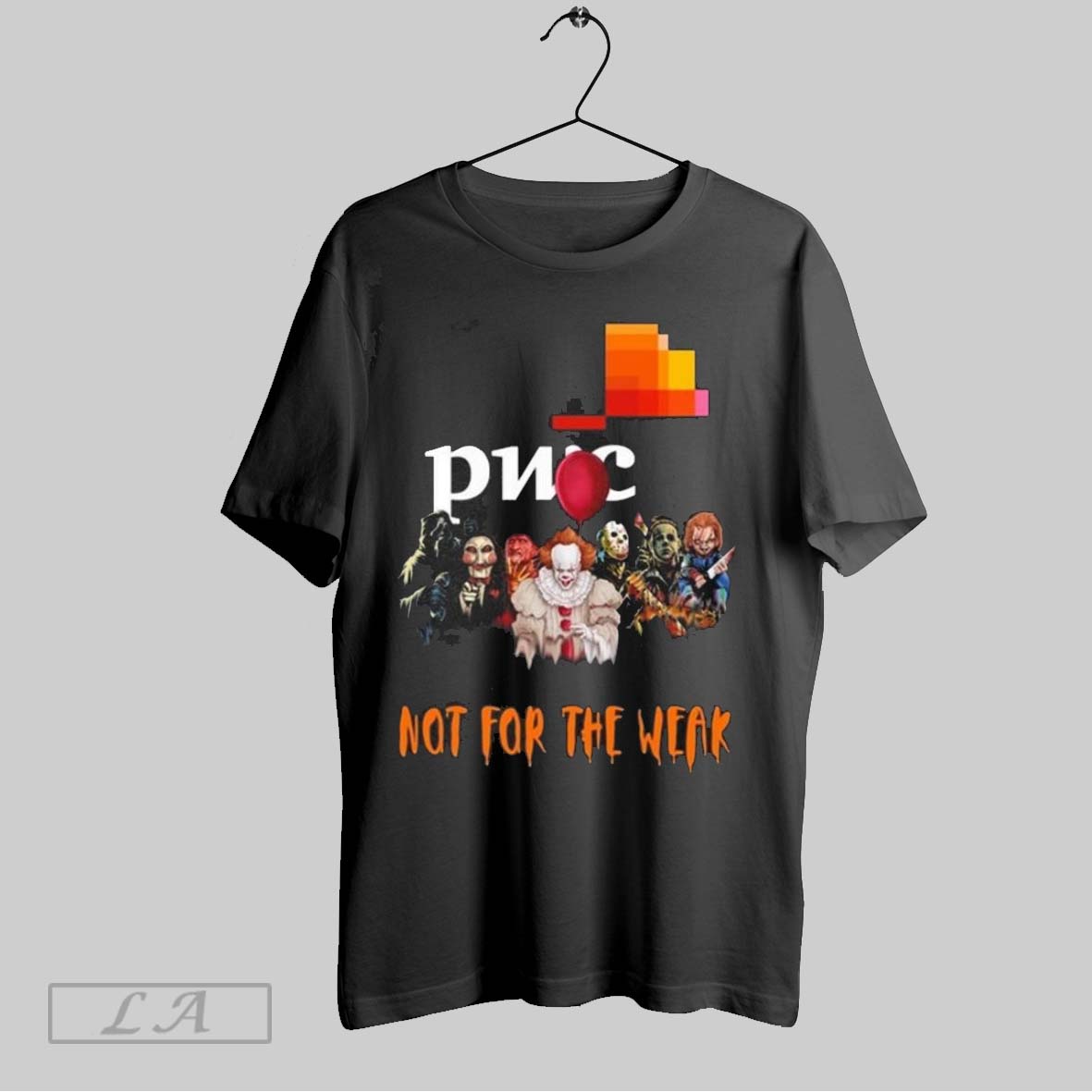 Original Horror Characters X Pwc Not For The Weak Halloween 2025 Shirt
