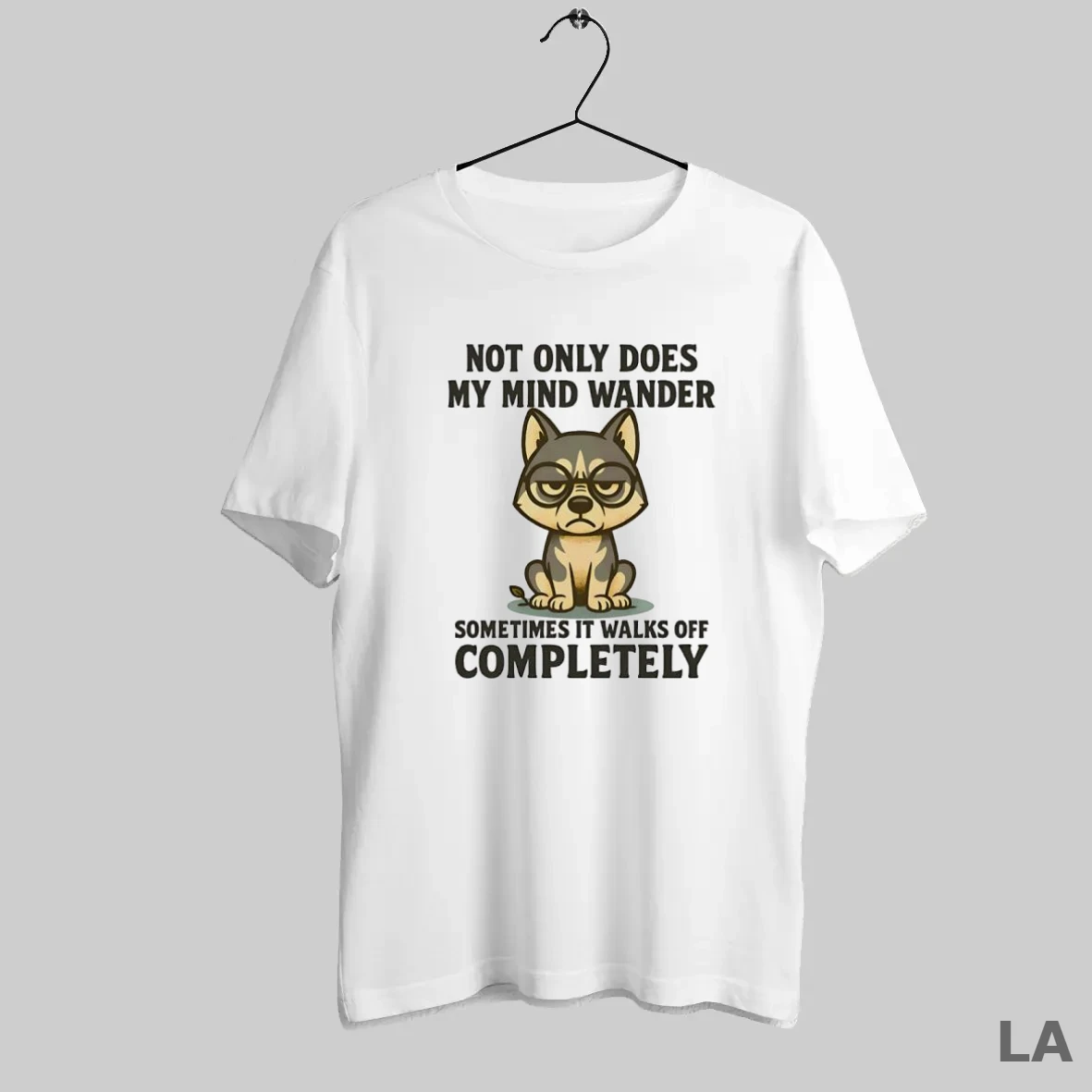 Original Husky Dog Not Only Does My Mind Wander T Shirt