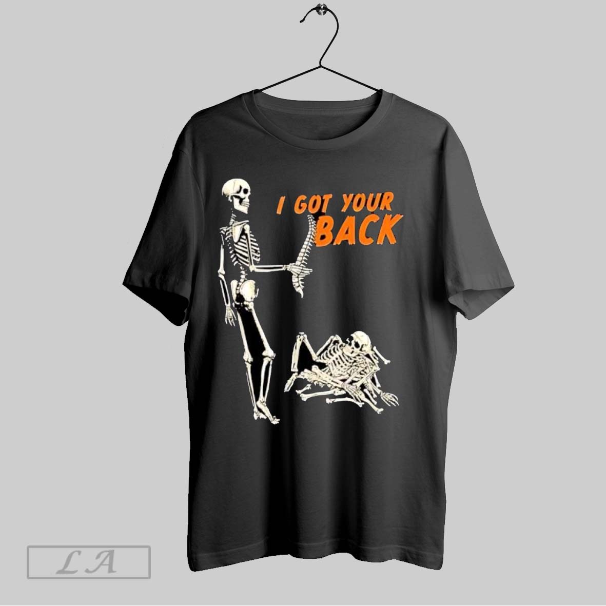 Original I Got Your Back Skeleton Spine Shirt