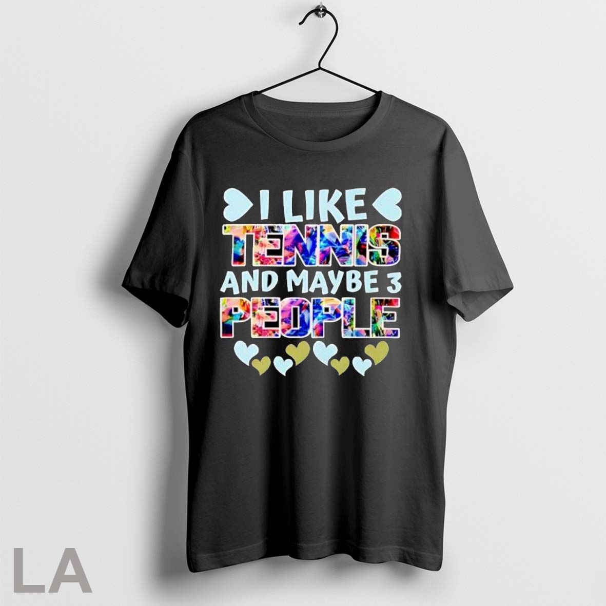 Original I Like Tennis And Maybe 3 People Heart Shirt