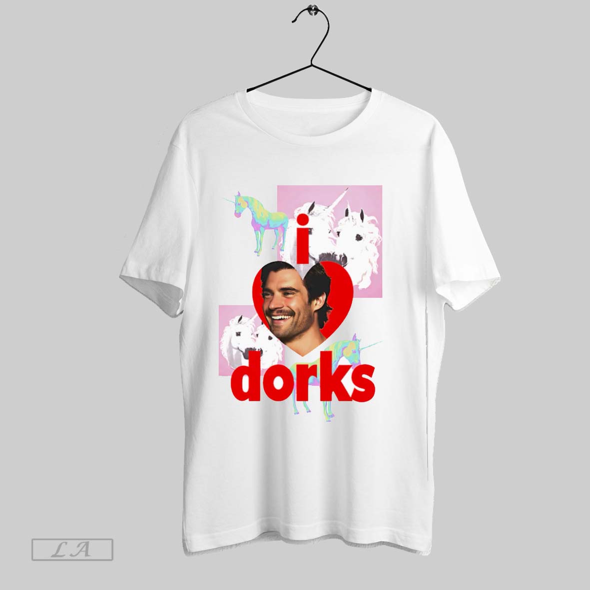 Original I Love Dorks White Poster Shirt