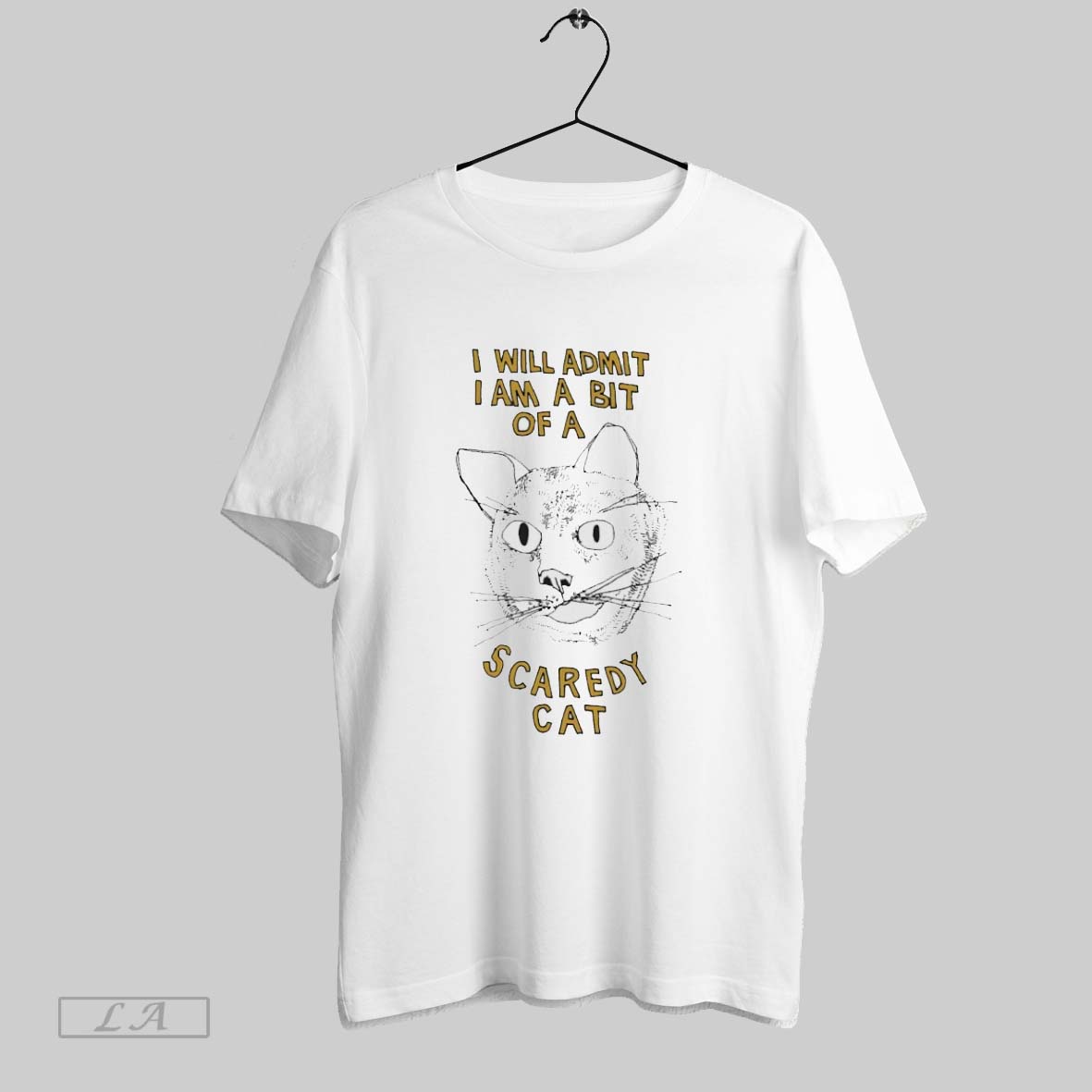 Original I Will Admit I Am A Bit Of A Scaredy Cat Shirt