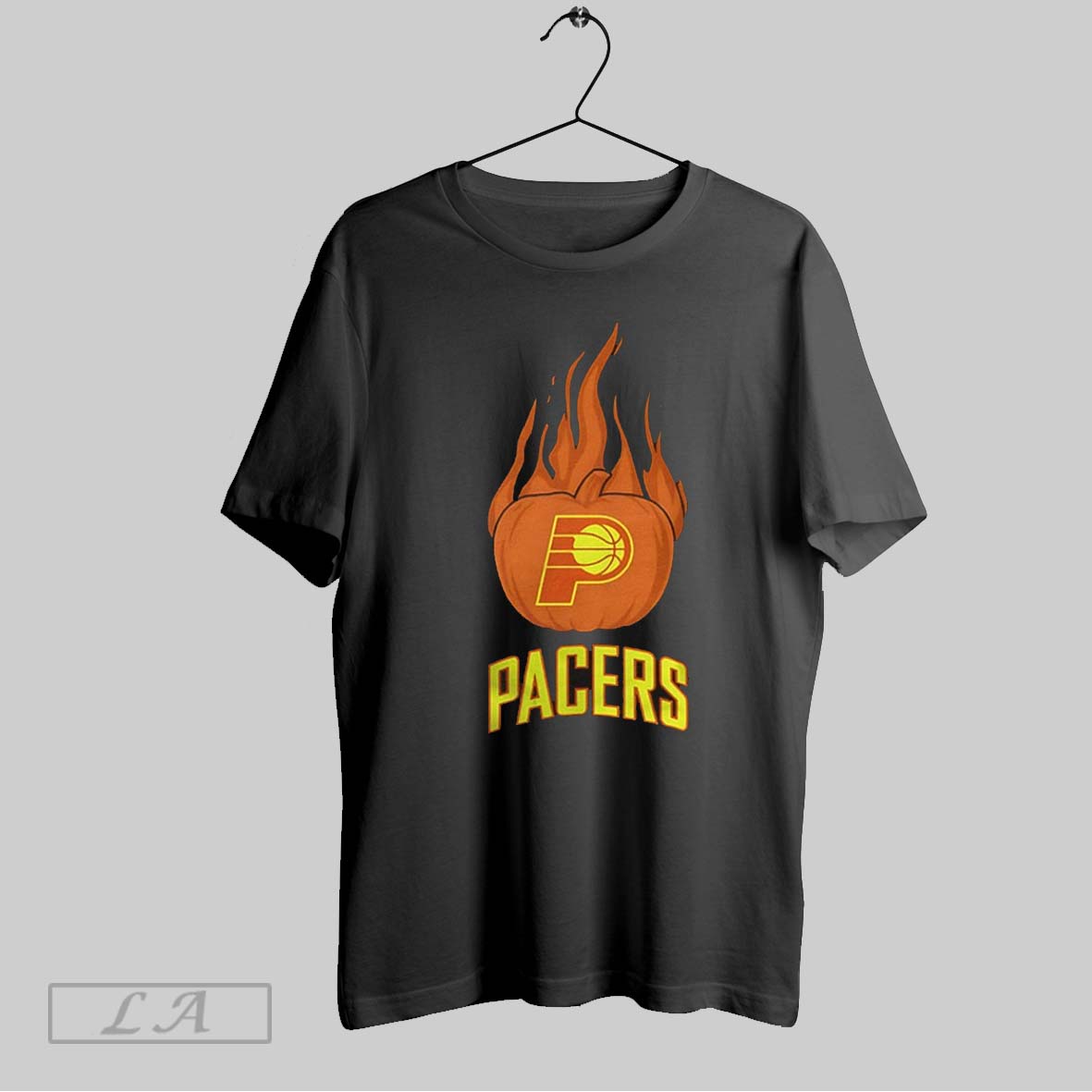 Original Indiana Pacers Flaming Pumpkin Halloween 2025 Shirt