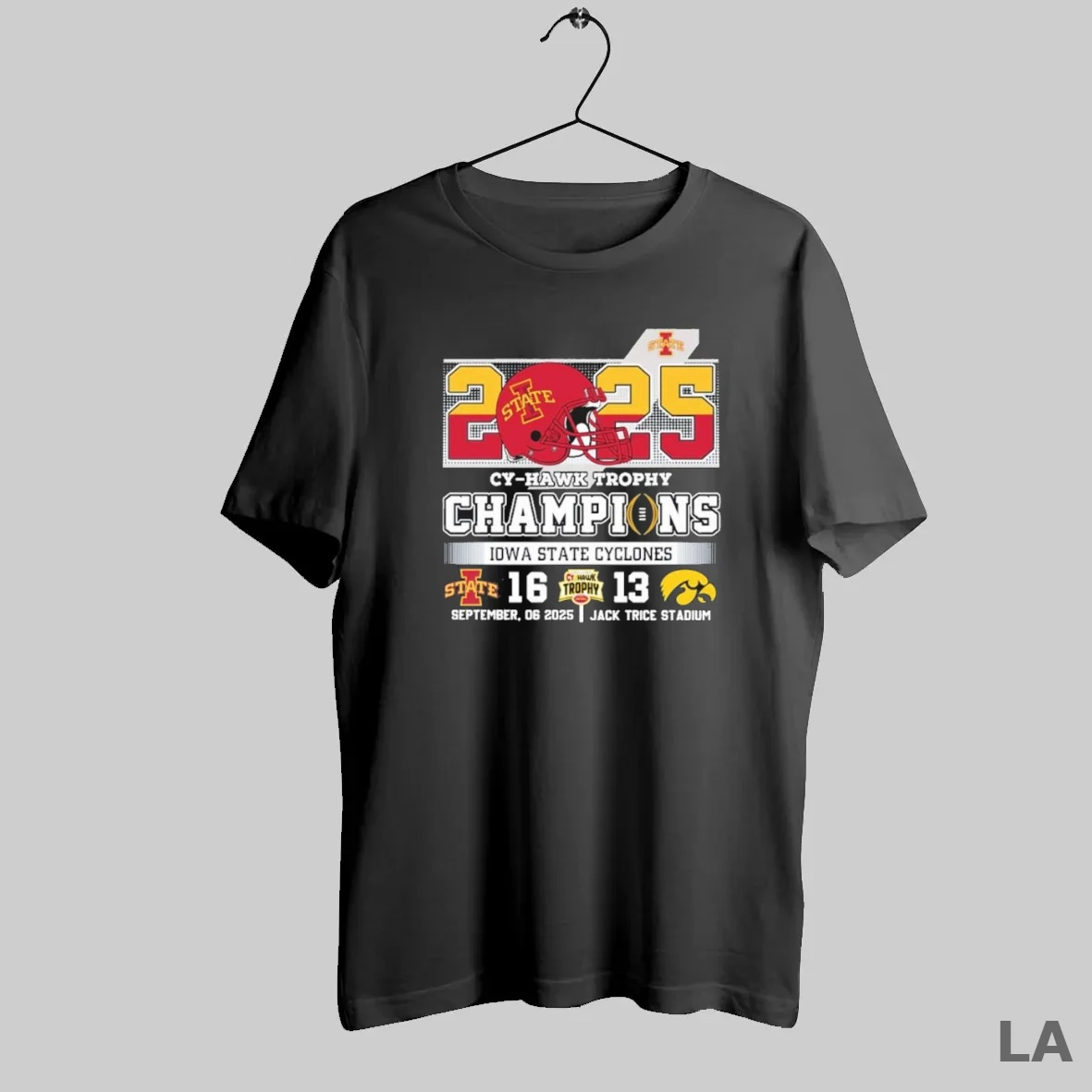 Original Iowa State Cyclones 2025 Cy Hawk Trophy Champions 16 13 Iowa T Shirt Shirt