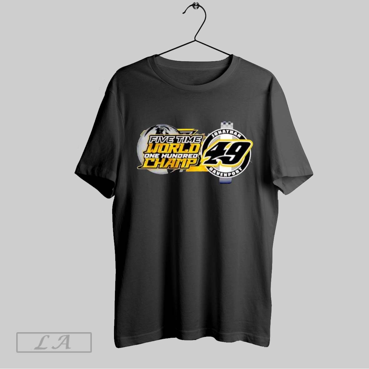 Original Jonathan Davenport 49 Five Time World One Hundred Champ Shirt