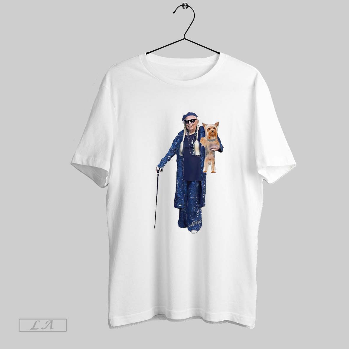 Original Joni Mitchell And Yorkshire Terrier T Shirt