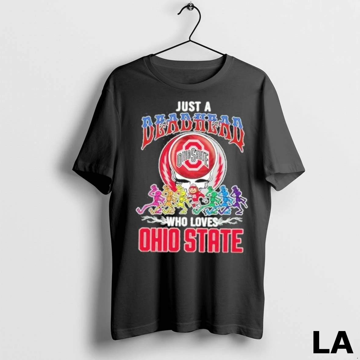 Original Just A Deadhead Who Loves Ohio State Buckeyes Shirt 2