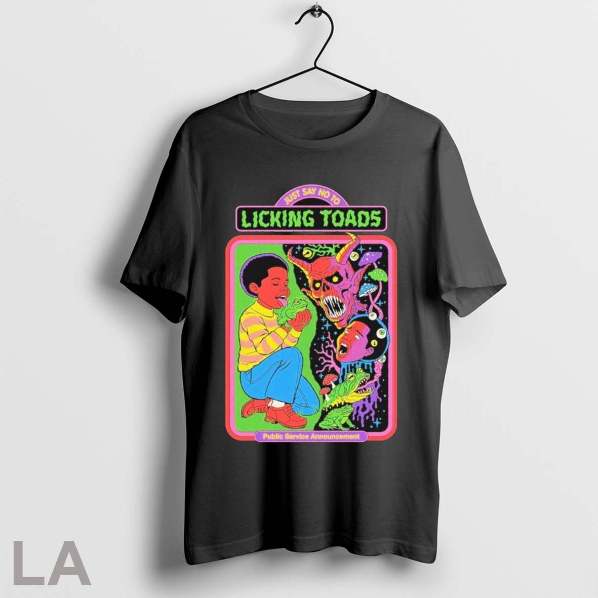 Original Just Say No To Licking Toad Public Service Announcement Shirt