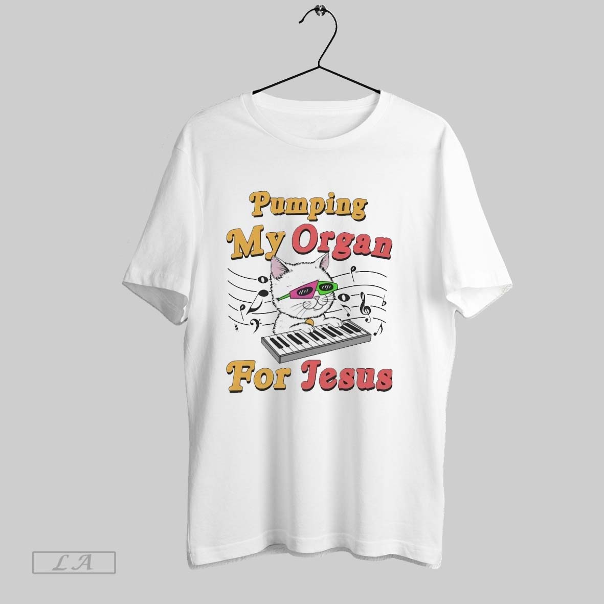 Original Kitten Pumping My Organ For Jesus Shirt