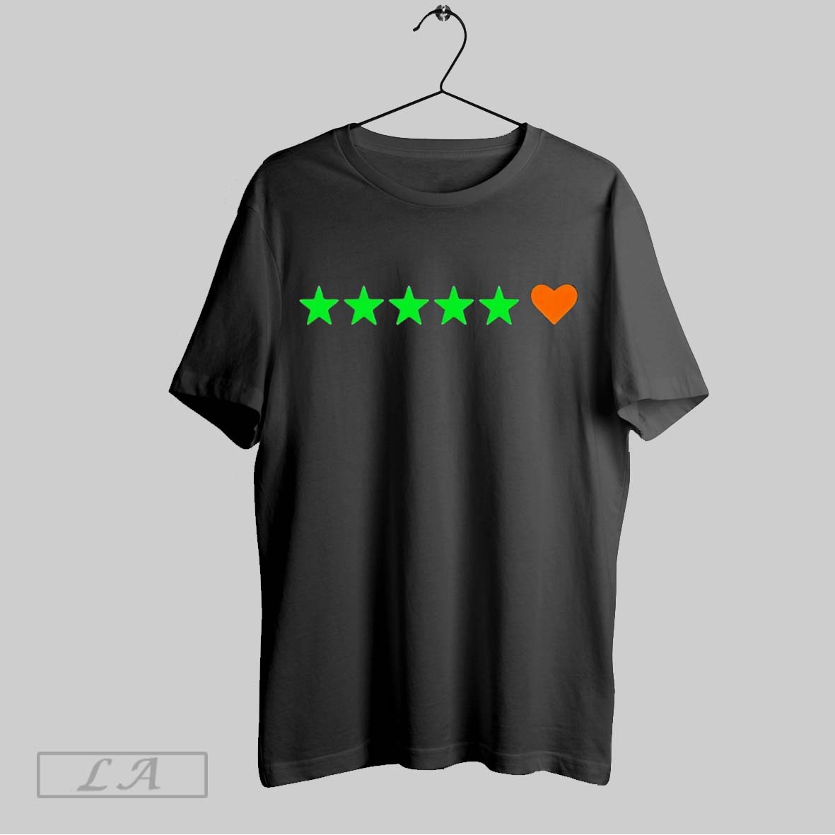 Original Letterboxd Stars Heart Shirt