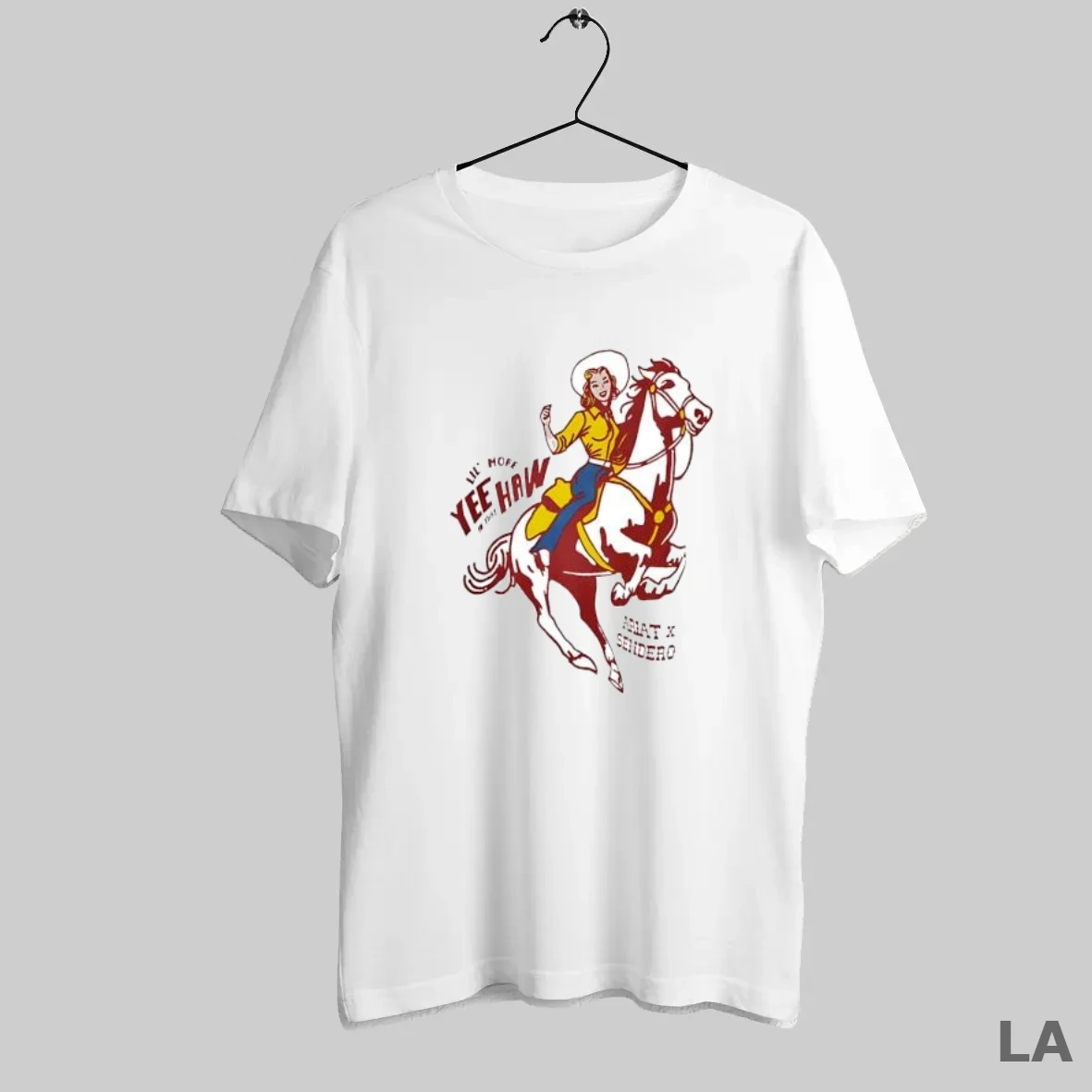 Original Lil More Yee Haw Cowboy Girl Ariat X Sendero T Shirt