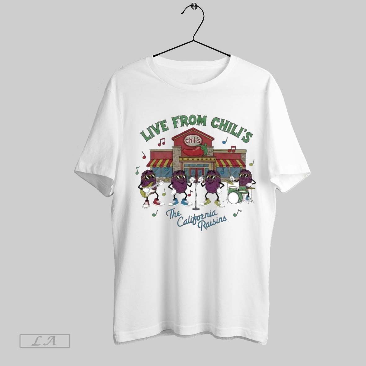 Original Live From Chilis The California Raisins Vintage Shirt