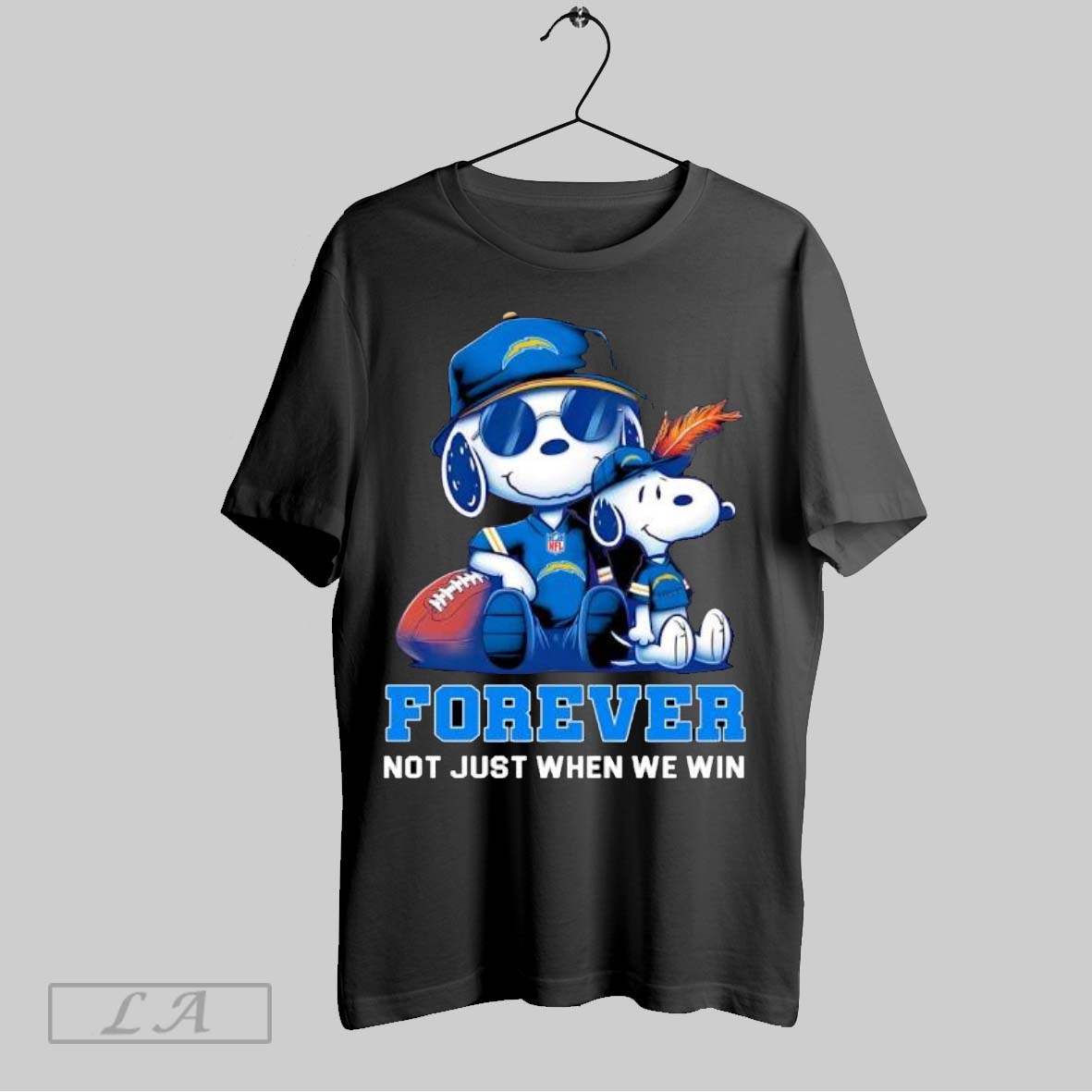 Original Los Angeles Chargers Peanuts Snoopy Forever Shirt