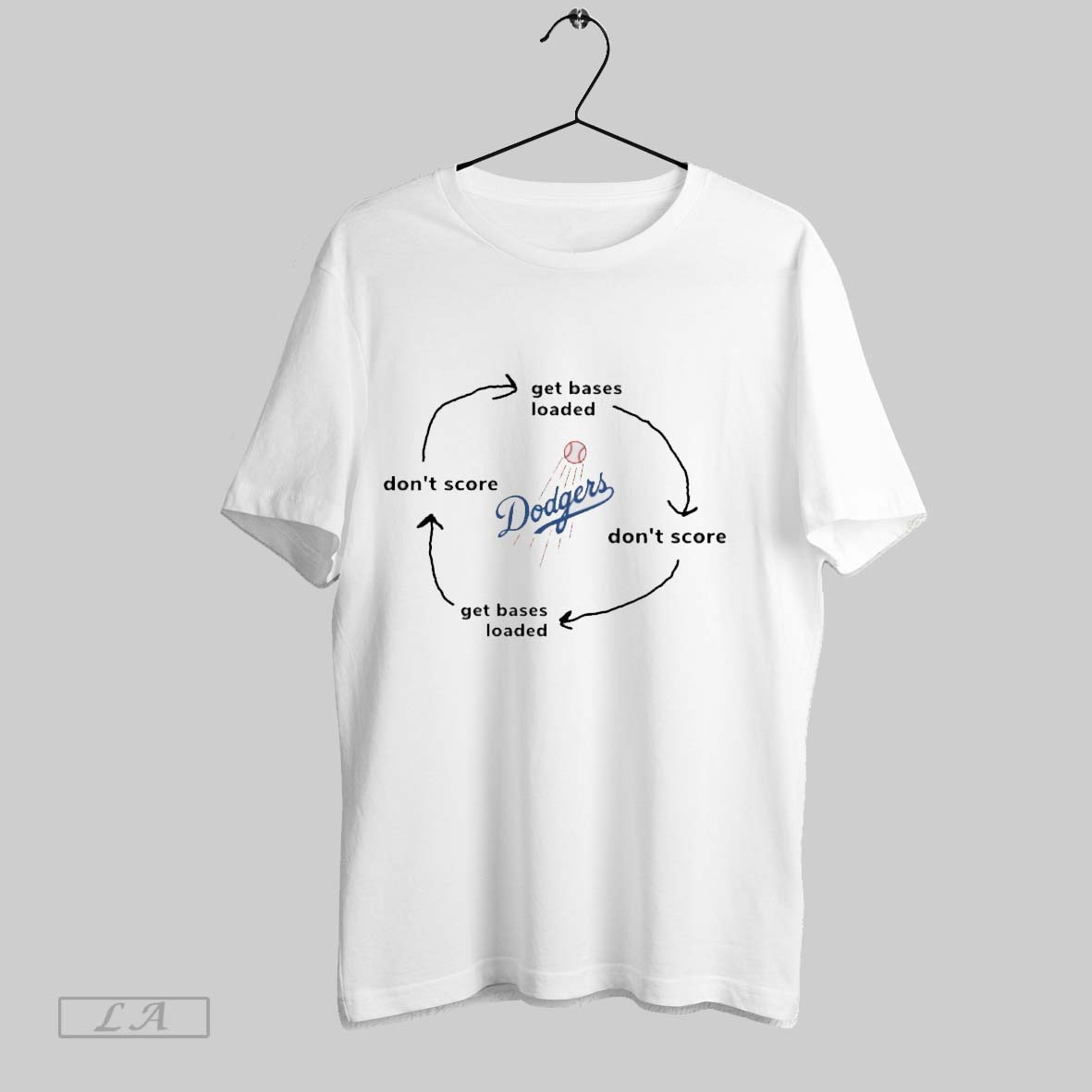 Original Los Angeles Dodgers Get Bases Loaded Dont Score Shirt