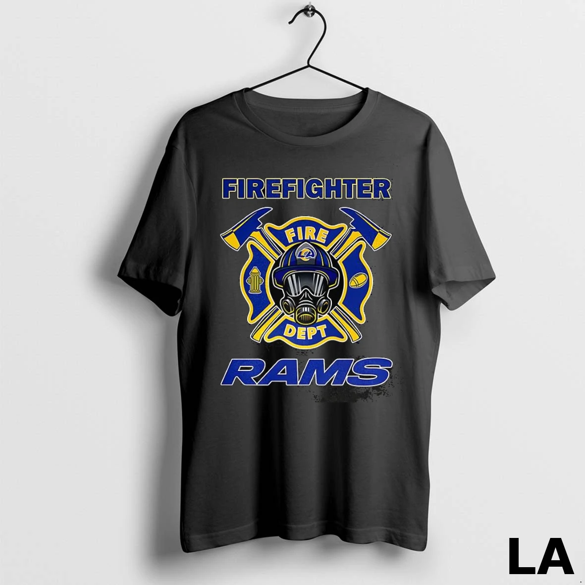 Original Los Angeles Rams X Firefighter Fire Dept Logo Shirt