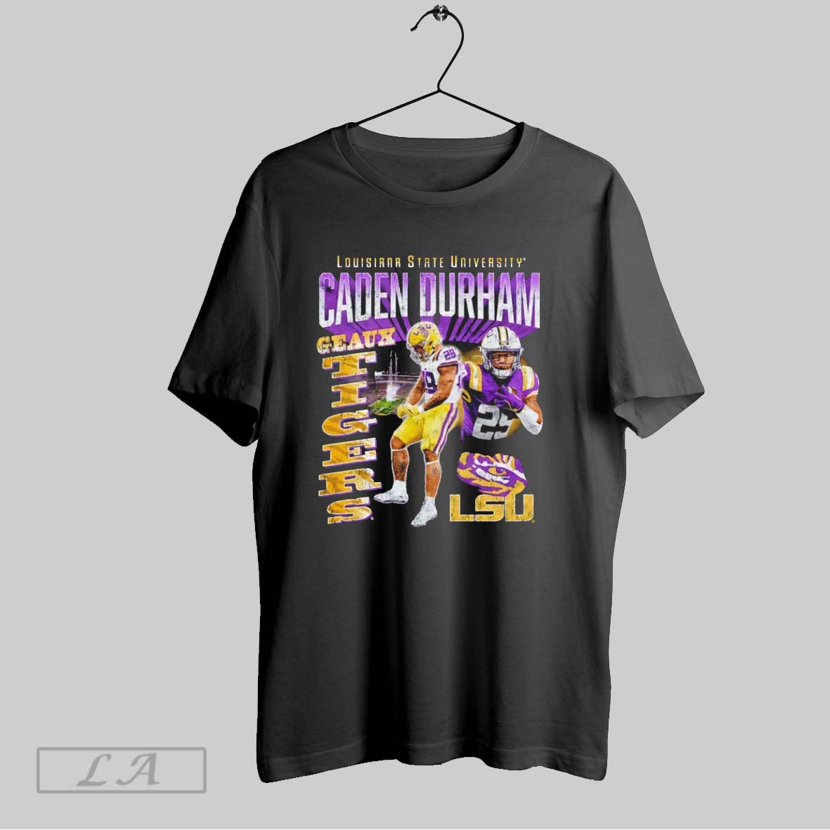Original Louisiana State University Caden Durham Geaux Tigers Vintage Shirt